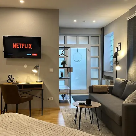 Apartmán Bellahomes Apartments, Ground Floor, Aircondition, Private Parking, Airport 30 Min Erlensee